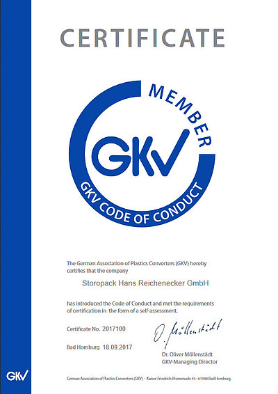 GKV-Verhaltenskodex Zertifikat